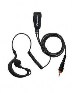 KOMUNICA Micro Auricular PWR-GES-CLP446 Con Cable Rizado Negro Para Motorola