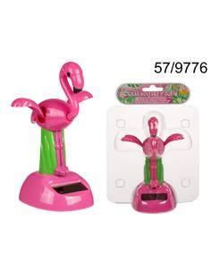 Figura Solar De Plastico Diseño Flamenco