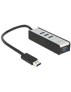 DELOCK Hub 4 Puertos Usb 3.0 Tipo-A  5Gbps 62534