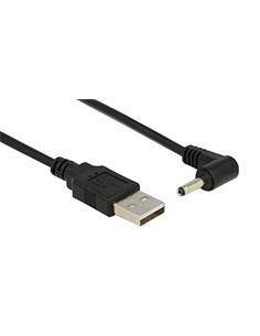 Cable Alimentacion USB a DC 3.5 x 1.35 mm/M Acodado 1.5 mtrs