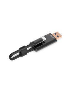 EDNET Cable Datos Ipad,Iphone 6/7/8/X Lightning A Usb Con Ranura Para Micro SD Hasta 256Gb 31519
