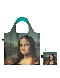 LOQI LV.MO Bolsa Plegable Forma Leronardo Da Vinci Mona Lisa 50x42Cms/ Hasta 20Kg de Carga