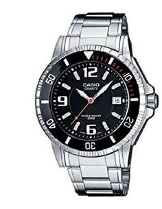 CASIO COLECCION MTD-1053D-1AVES Reloj Analogico  Acero Inoxidable, Fecha, Resistente al Agua