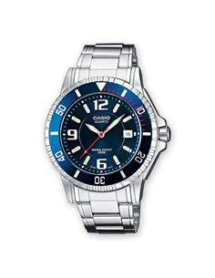 CASIO COLECCION MTD-1053D-2AVES  Reloj Analogico Acero Inoxidable, esfera Azul, Fecha, Resistente