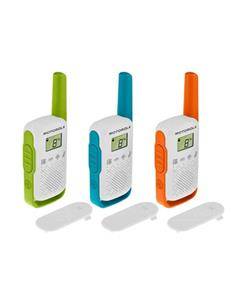 MOTOROLA Juego de 3 Walkies T42 PMR446 4Km 16 Canales Blanco