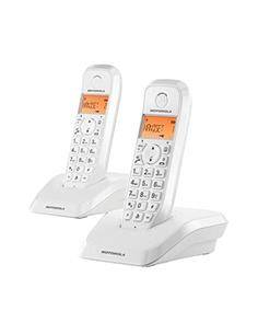 MOTOROLA Telefono Inalambrico Duo S1202 Blanco Manos Libre/ID Llamadas/50 Agenda