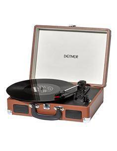 DENVER Tocadisco VPL-120 En Maletin Madera Con Altavoces Aux In, Rca