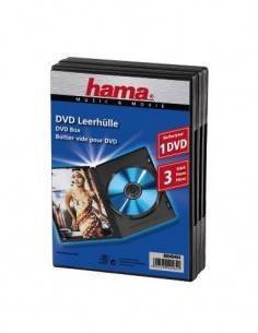 HAMA 49464 Pack de 3 Cajas de DVD de 1 Pieza