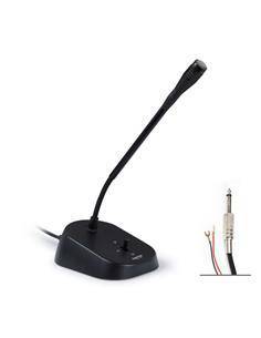 FONESTAR Microfono Dinamico de Sobremesa FDM-629-P Conector 6.5mm Mono 100-18000Hz