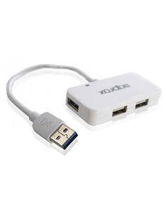 AQPROX Hub de 4 Puertos USB appHT7W (1x USB 3.0 + 3x USB 2.0) Blanco