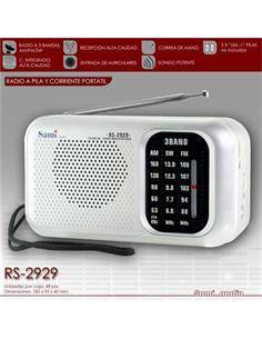 SAMI RS-2929 Radio 3 Bandas AM-FM-SW, Entrada Auricular, Pilas