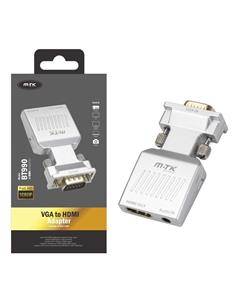 MTK Adaptador Entrada VGA/M A Hdmi/H Salida Con Audio Jack 3.5mm BT990