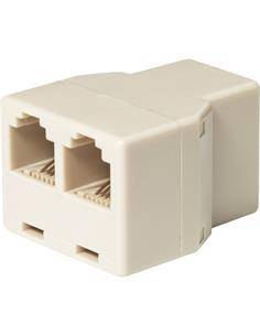 Adaptador RJ11 H - 2 H Beig  CON054