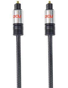 DCU Cable Audio Fibra Optica Tosh-Link M/M 1mtr Serie Aluminio Reforzado