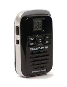 DYNASCAN 1D Emisora mini Portatil FM UHF PMR-446 Negra miniatura y sin antena de goma