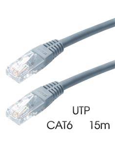 CROMAD Cable RJ45 UTP Cat 6 15Mtrs Gris CR0746