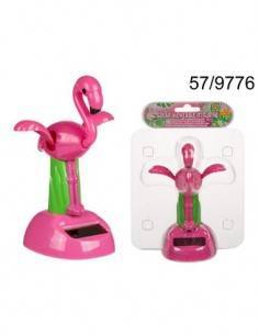 Figura Solar De Plastico Diseño Flamenco