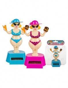 Figura Solar De Plastico Diseño Chica Bikini