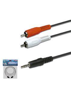 Cable Jack 3.5ST/M - 2X RCA/M 10 Mtrs