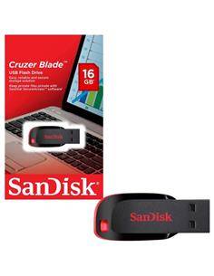 SANDISK Pendrive 16Gb Usb 2.0 Cruzer Blade Negro SDCZ50-016G-B35