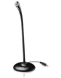 PHILIPS Microfono Sobremnesa Para PC VoIP SHM-1000 Con Cable Jack 3.5mm