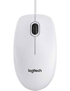 LOGITECH Raton Optico Usb B100 Blanco