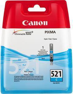 CANON Tinta CLI-521C Azul Pixma IP3600, 4600, MP540, 620, 630, 980