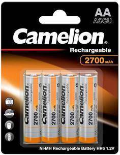 CAMELION Pack 4 Pilas AA Recargable 2700MAH 1.2V BAT375