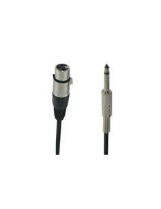 AUDIO TECH Cable Microfono Canon/H XLR a Jack 6.3mm Mono/M 3Mtrs TMC028/3M
