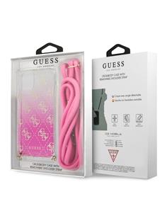 GUESS Funda Iphone 8/7/6 Crossbody Con Cuerda Rosa