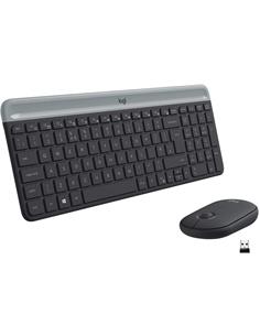 LOGITECH Teclado + Raton Inalambrico MK470 Usb Slim Combo Negro