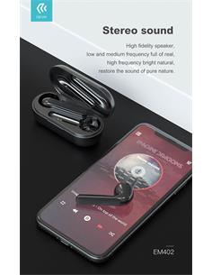 DEVIA Auriculares Estereo Bluetooth TWS JOY A3 Series Estuche Carga Blanco EM402