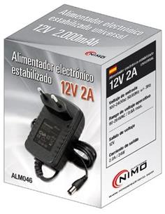 NIMO Alimentador Electronico Estabilizado 12V, 2A ALM046