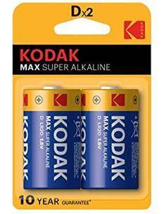 KODAK Pack de 2 Pilas Alkalinas LR20 1.5V