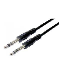DCU Cable Jack 6.3MM Estereo M/M 1.5Mtrs