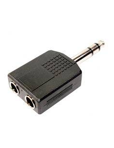 DCU Adaptador Jack 6.3mm/M a 2xJack 6.3mm/H Estereo 325061