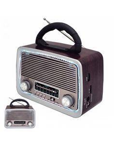 SAMI RS-11807 Radio Retro Madera Analogica 3 Bandas/Usb/SD/AUX/BT