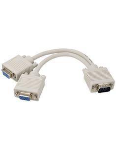 NIMO Bifurcador VGA Macho a 2xVGA Hembra Gris WIR943