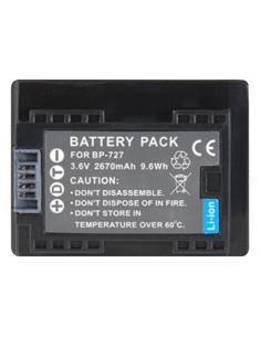 NIMO Bateria Recargable BAT967 para CANON BP-727 3.6V/2670mAh