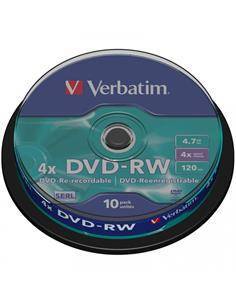VERBATIM Lata 10 Pcs DVD-RW 4x 4.7Gb