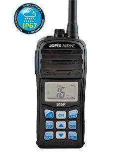 JOPIX Emisora Portatil Marino MARINE 515P Sumergible IP67, 70 Canales, 1-5W