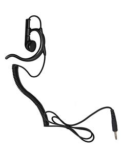 KOMUNICA Micro Auricular PWR-PRO-AU Negro Rizado Para Yaesu/Stand Jack 3.5mm