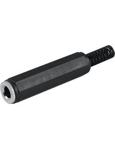 Clavija Jack 6.3mm/Hembra Estereo PVC de Soldar Con213