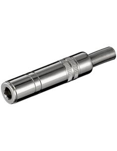 Clavija Jack 6.3mm/Hembra Mono Metal de Soldar Con697