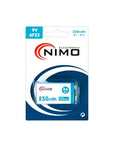 NIMO Bateria Recargable 9V 250 Mah BAT044