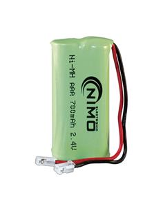 NIMO Bateria Verde BAT-229 2XAAA 2.4V 700 Mah