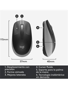 LOGITECH Raton Inalambrico M190 Negro-Gris