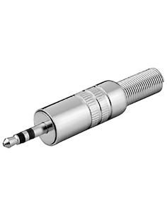 Clavija Jack 3.5mm/M Estereo de Metal para soldar