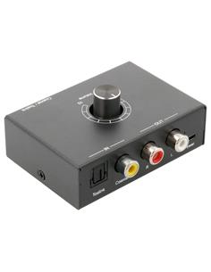 Convertidor de Audio Digital Optico In a Audio Analogico Out con regulador de Volumen ACTV141