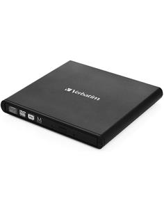 VERBATIM Grabadora Externa CD/DVD Usb 2.0 Negra 53504